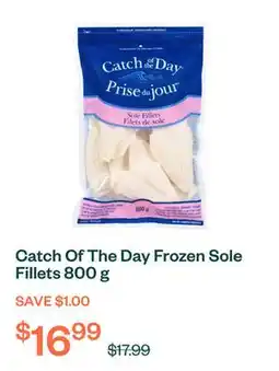 Voilà Catch Of The Day Frozen Sole Fillets 800 g offer