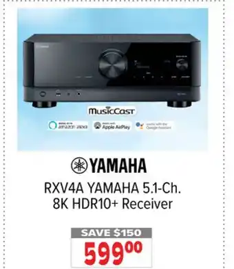 2001 Audio Video YAMAHA 5.1-Ch. 8K HDR10 + Receiver offer