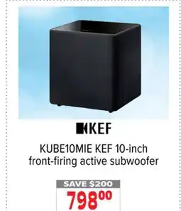 2001 Audio Video KEF 10-inch front-firing active subwoofer offer