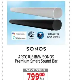 2001 Audio Video SONOS Premium Smart Sound Bar offer