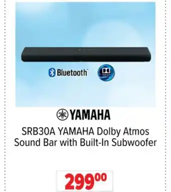 2001 Audio Video YAMAHA Dolby Atmos Sound Bar with Built-In Subwoofer offer