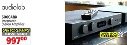 2001 Audio Video AUDIOLAB Integrated Stereo Amplifier offer