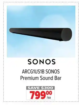 2001 Audio Video SONOS Premium Sound Bar offer