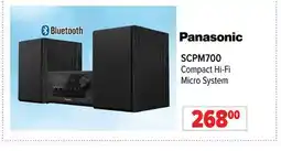 2001 Audio Video Panasonic Compact Hi-Fi Micro System offer