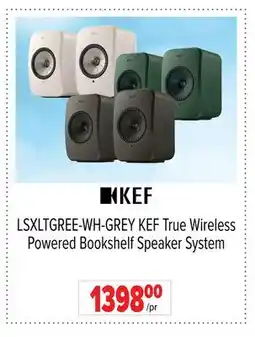 2001 Audio Video KEF True Wireless Powered Bookshelf Speaker System offer