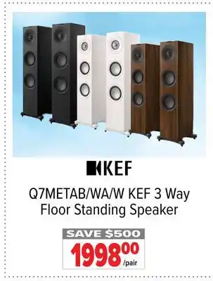 2001 Audio Video KEF 3 Way Floor Standing Speaker offer