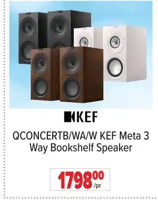 2001 Audio Video KEF 3 Way Bookshelf Speaker offer