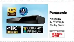 2001 Audio Video Panasonic 4K DTS: X UHD Blu-Ray Player offer