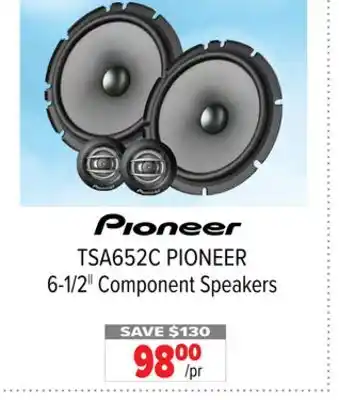 2001 Audio Video PIONEER 6-1/2|| Component Speakers offer