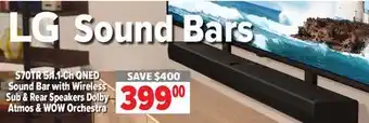 2001 Audio Video LG Sound Bars 5.1.1 Ch QNED Sound Bar with Wireless Sub & Rear Speaker Dolby Atmos & WOW Orchestra offer