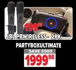 2001 Audio Video JBL PBWIRELESS -2PK offer