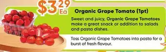 Healthy Planet Organic Grape Tomato offer