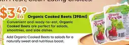 Healthy Planet Organic Cooked Beets offer