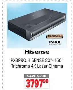 2001 Audio Video HISENSE 80-150 Trichroma 4K Laser Cinema offer