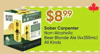 Healthy Planet Sober Carpenter Non-Alcoholic Beer Blonde Ale offer