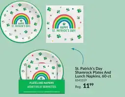 Party City Amscan Happy St. Patrick's Day Shamrock Lunch Plates & Napkins Value Pack, 60-pk offer