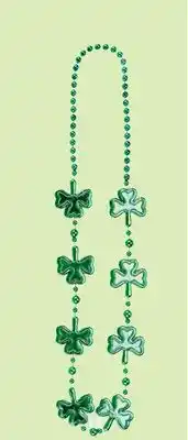 Party City Amscan Shamrock Bead Necklace, Green, One Size, for St. Patrick's Day offer