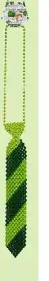 Party City St. Patrick's Day Beaded Green Necktie offer