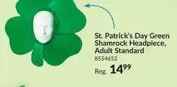 Party City St. Patrick's Day Green Shamrock Headpiece, Adult Standard offer