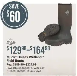 Cabela's Muck Unisex Wetland Field Boots offer