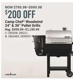 Cabela's Camp Chef Woodwind 24 & 36 Pellet Grills offer