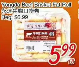 Foody Mart Yongda Beef Brisket Fat Roll offer