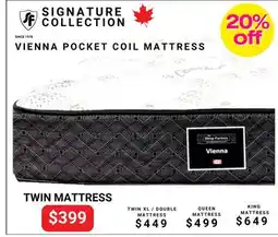 The Sleep Factory SIGNATURE COLLECTION VIENNA POCKET COIL TWIN MATTRESS offer