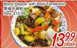 Foody Mart BLACK PEPPER WITH BEEF TENDERLOIN offer