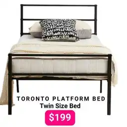 The Sleep Factory TORONTO PLATFORM Twin Size Bed offer