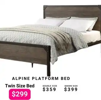 The Sleep Factory ALPINE PLATFORM Twin Size Bed offer