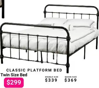 The Sleep Factory CLASSIC PLATFORM Twin Size Bed offer