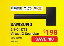 Visions Electronics 2.1-Ch DTS Virtual: X Soundbar offer