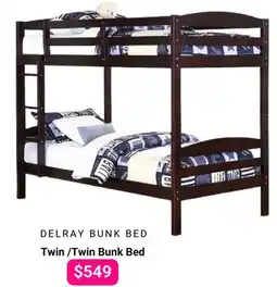 The Sleep Factory DELRAY Twin /Twin Bunk Bed offer