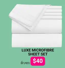 The Sleep Factory LUXE MICROFIBRE SHEET SET offer