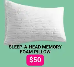 The Sleep Factory SLEEP-A-HEAD MEMORY FOAM PILLOW offer