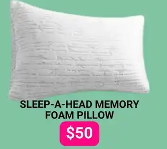 The Sleep Factory SLEEP-A-HEAD MEMORY FOAM PILLOW offer