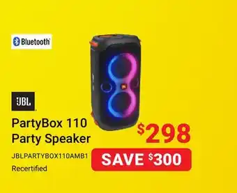 Visions Electronics PartyBox 110 Party Speaker offer