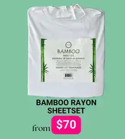 The Sleep Factory BAMBOO RAYON SHEETSET offer