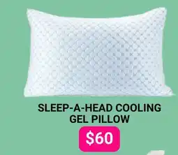 The Sleep Factory SLEEP-A-HEAD COOLING GEL PILLOW offer