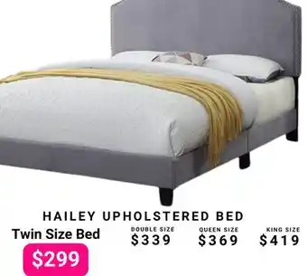 The Sleep Factory HAILEY UPHOLSTERED Twin Size Bed offer