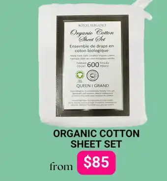 The Sleep Factory ORGANIC COTTON SHEET SET offer