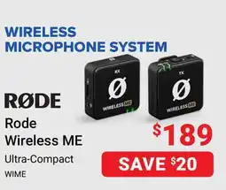 Visions Electronics Rode Wireless ME offer