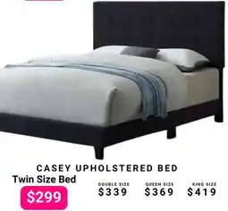 The Sleep Factory CASEY UPHOLSTERED Twin Size Bed offer