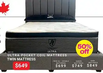 The Sleep Factory ULTRA POCKET COIL TWIN MATTRESS offer