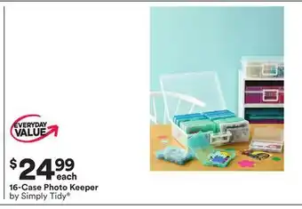 Michaels 16-Case Photo Keeper by Simply Tidy offer