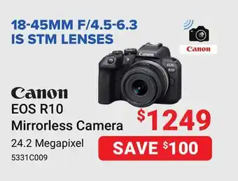 Visions Electronics Canon EOS R10 Mirrorless Camera offer