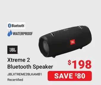 Visions Electronics JBL Xtreme 2 Bluetooth Speaker offer