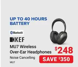 Visions Electronics MU7 Wireless Over-Ear Headphones offer