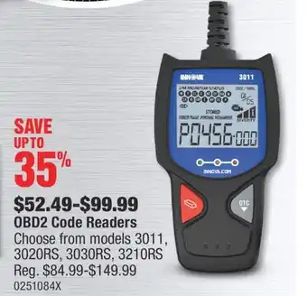 PartSource OBD2 Code Readers offer