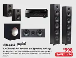 Visions Electronics YAMAHA 5.1-Channel A/V Receiver and Speakers Package offer